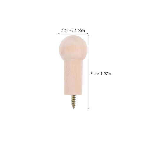 10 Holz Kleiderhaken Halter Mini Tablett 1
