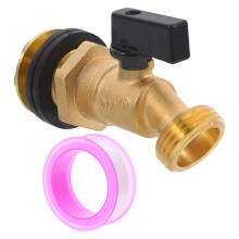 Messing Schlauch Anschlüsse Wasserhahn Set Golden Kupfer 1 Set