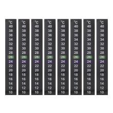 8Stk Aquarium Temperaturstreifen LCD Messung Temperaturmonitor