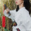 6 Tai Chi Schwertende Quaste Stoff Rot 5