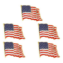 5Stk Amerikanische Flagge Broschen Aus Eisen Mehrfarbig Schmuck