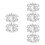 6 - -Schuhclips - -Schnallen 8