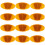 12Pièces Accessoires Réflecteurs PVC Orange Décor 1