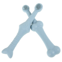 2Pcs Reusable Silicone Pet Toothbrush For Dogs Cats
