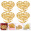Herz Esszimmer Ring Metall Golden 4 10