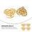 Herz Esszimmer Ring Metall Golden 4 8