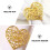 Herz Esszimmer Ring Metall Golden 4 7