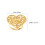 Herz Esszimmer Ring Metall Golden 4 2