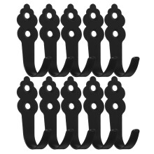 10 Wandhaken Zum Aufhängen Kleiner Kleidungsstücke Schwarz