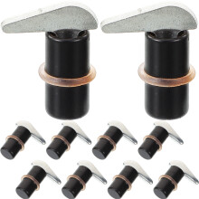 10 Clips Displayständer Gestell Regal Ablage Schwarz
