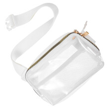 Raindrops Transparente Hüfttasche Umhängetasche Brusttasche Weiß