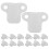 Cord Fixing Clips Kabelclip 50 Weiß 9