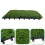 Baldosas De Césped Artificial Decoración Patio Falsa 3