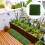 Baldosas De Césped Artificial Decoración Patio Falsa 6