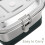 Raindrops Lunchbox Geteilter Behälter Silber 1 8