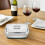 Raindrops Lunchbox Geteilter Behälter Silber 1 11