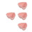 4 Pezzi Ciotola In Per Frutta E (Rosa) 4