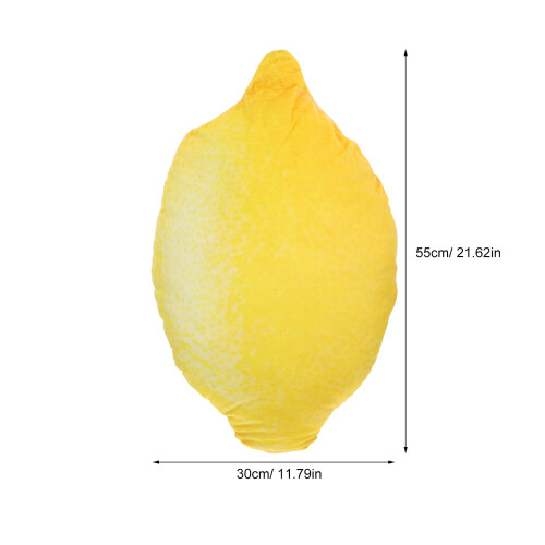 Lemon Shaped Plush Pillow Soft Fruit Cushion Pour Chambre 1