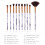10Teile Make-up- -Set Marmoroptik Synthetische 1