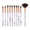 10Teile Make-up- -Set Marmoroptik Synthetische 9