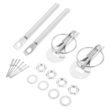 Hood Lock Kit Aluminium Silber Langlebig Und Zuverlässig 1 Satz