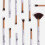 10Teile Make-up- -Set Marmoroptik Synthetische 6