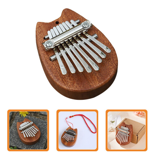 8 Mini Daumenklavier Aus Holz Für Kinder 1