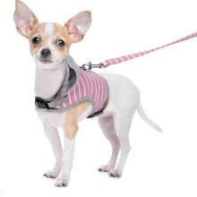 1Kat Vest Harness Set Roze, Katoenen Riem
