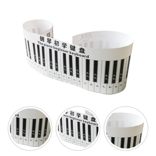 Simuliertes Klavier Keyboard Elektrisches Klavier 3D Desktop PVC 2