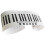 Simuliertes Klavier Keyboard Elektrisches Klavier 3D Desktop PVC 8