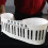 Simuliertes Klavier Keyboard Elektrisches Klavier 3D Desktop PVC 11
