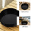 Vase Rond Noir Pour Support De Fleurs DIY Décoratif 7