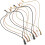 Crystal Ketting Wit 8 18,1x0,4x0,4 Inch 11