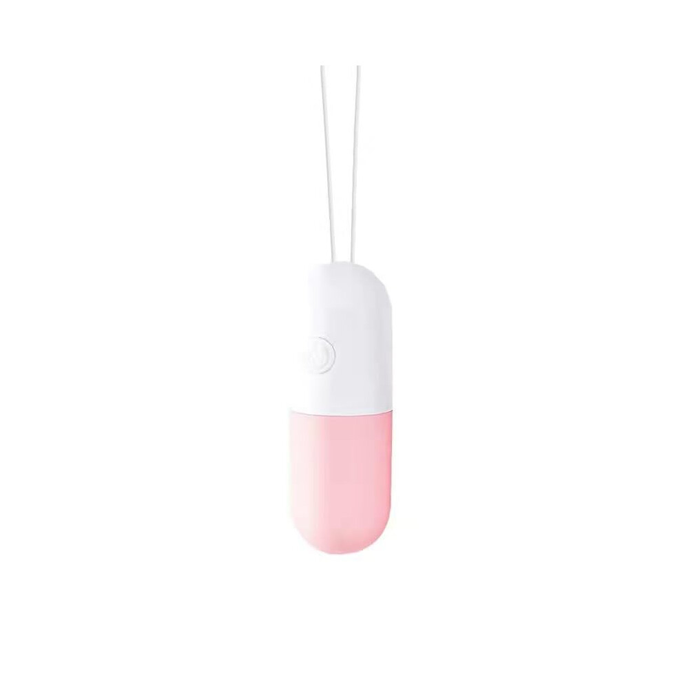 Pink Strong Shock Bullet Massager 10 Speeds Electric Quiet Waterproof Handheld Portable Silicone Ball Foot Relax