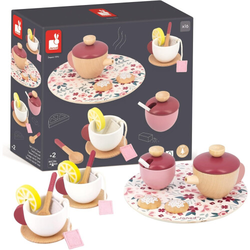 Janod Janod - Twist Tea Set - Plush Soft Toy 1