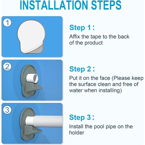 Swimming Pool Pipe Hose Holder 2-Pack Hose Support Sagging Prevention Upper Ground Bracket For Home 2