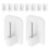 30Pcs White Plastic Shower Curtain Rings C Shape Holders for Home Use 1