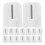 30Pcs White Plastic Shower Curtain Rings C Shape Holders for Home Use 9