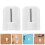 30Pcs White Plastic Shower Curtain Rings C Shape Holders for Home Use 10