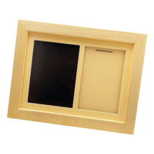 Frame Photo Shadow Box Keepsake Lightweight Polyvyle 18x23cm With Stand Wood Color Frame For Children