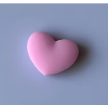 Tennis Racket Vibration Dampener Heart Shape Fluorescent Pink Soft Silicone Cartoon Shape