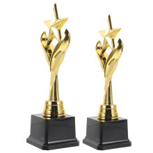 2Stk Trophy Geburtstags Mini Auszeichnung Für Abschluss Golden