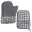 1 Set Silikon Backofenhandschuhe Mit Gittermuster 1