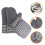 1 Set Silikon Backofenhandschuhe Mit Gittermuster 2