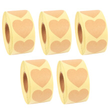 5 Kraftpapier Selbstgestaltung 2,5x2,5x0,1 Cm