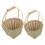 2 Picknickkorb Einkaufstasche Bushel Sundries 11