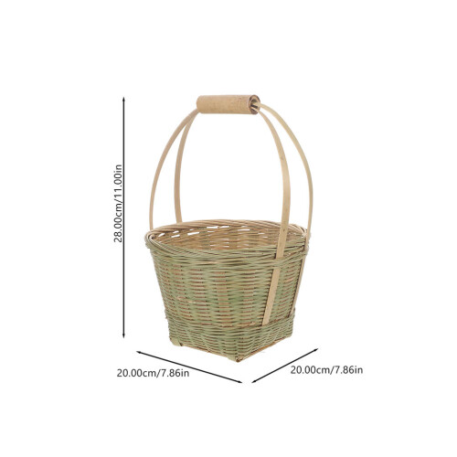 2 Picknickkorb Einkaufstasche Bushel Sundries 1