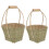 2 Picknickkorb Einkaufstasche Bushel Sundries 9