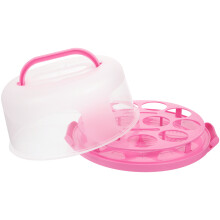 Cake Tragetasche Rosa Kunststoff 29,95x29,95x15,57 Cm 1
