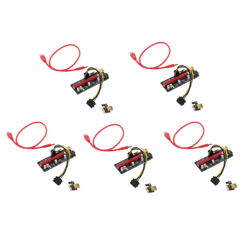 5 Sets 6-Pin PCI-Adapter GPU Riser Zubehör 1